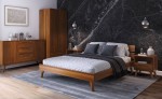 Bükkfa ágy 180x200 Beskid 02 Rusztikus tölgy