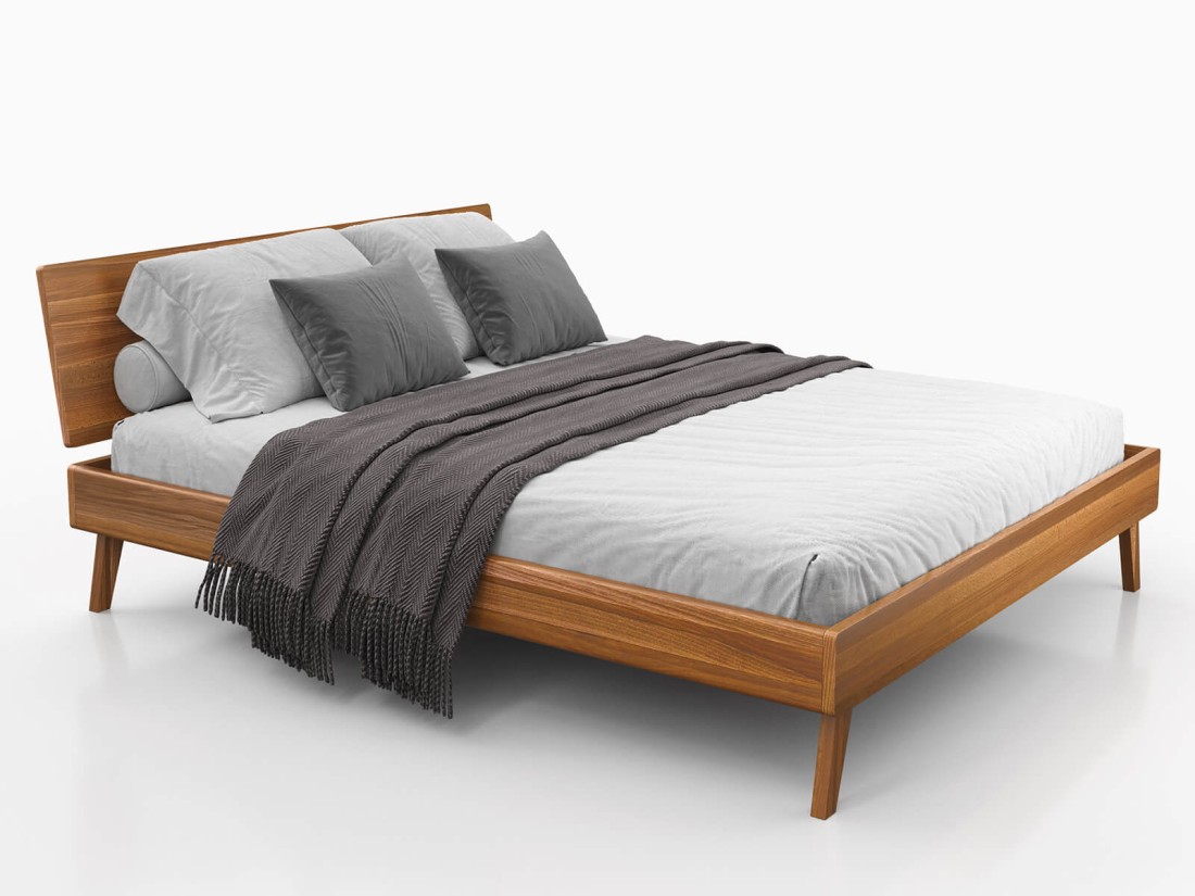 Bükkfa ágy 180x200 Beskid 03 Rusztikus tölgy