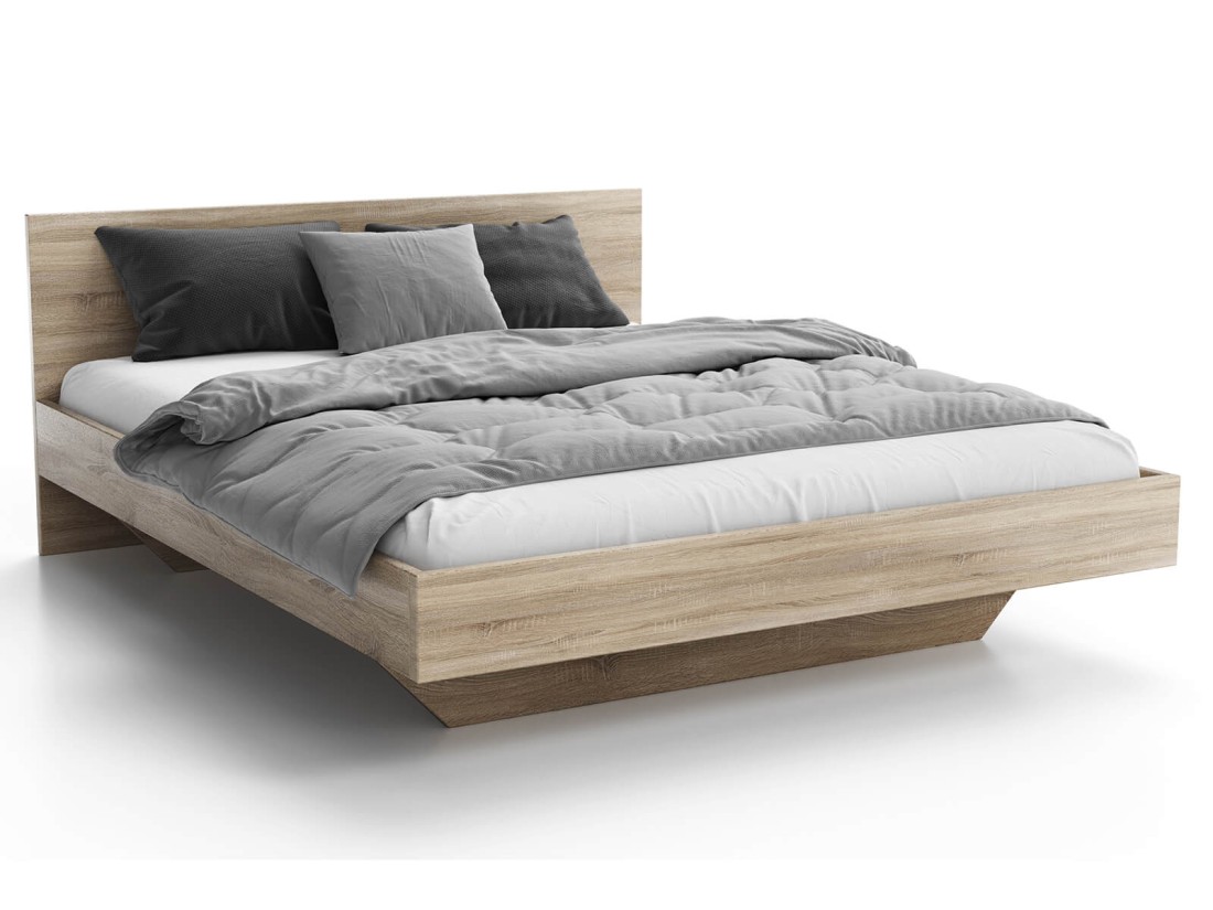 Levitációs ágy bútorlapból 160x200 DM2 tölgy sonoma