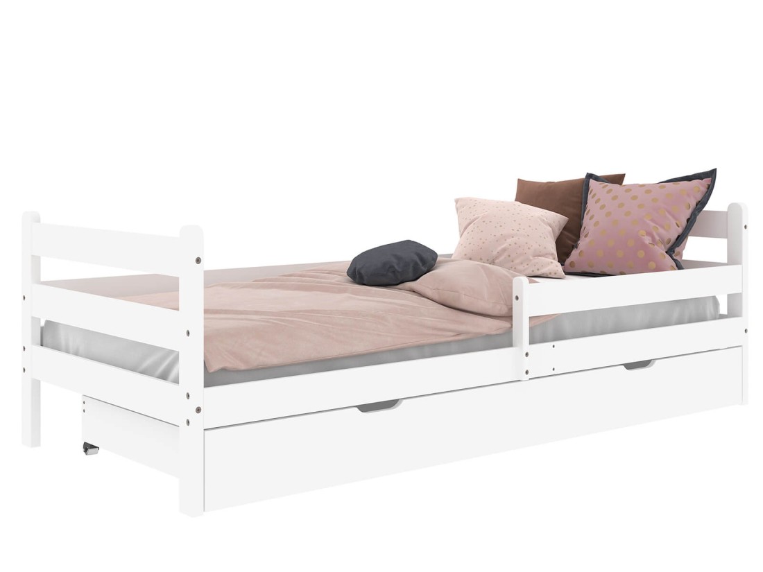 Gyerekágy 160x80 Kacperek fiókkal, fehér