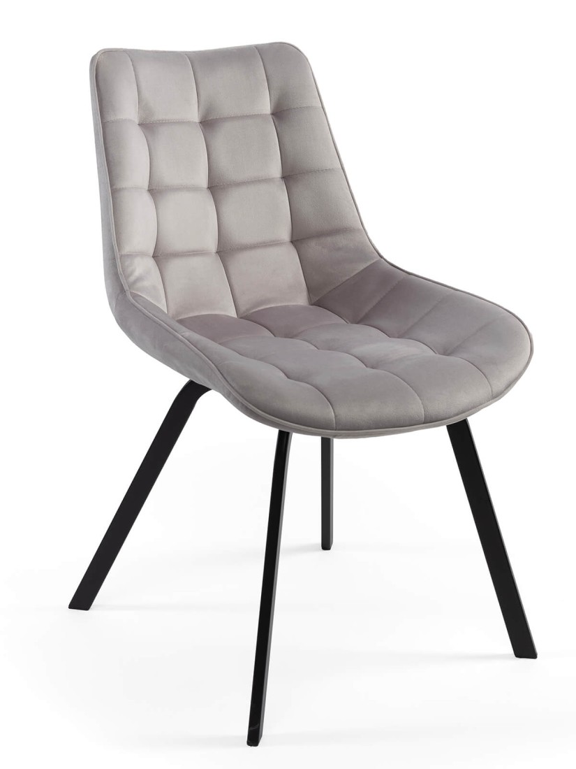 Kárpitozott szék Tebe Velvet Ezüst