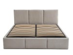 Kárpitozott ágy tárolóhellyel TOP line 7 120x200 Szürke Velvet