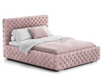 Kárpitozott ágy 140x200 tárolóhellyel PRO line 15 rózsaszín