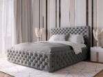Kárpitozott ágy 160x200 tárolóhellyel PRO line 15 Velvet Grafit
