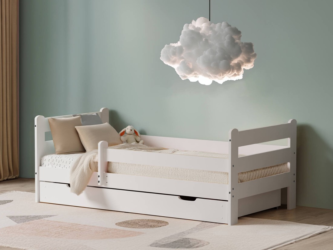 Gyerekágy 160x80 Kacperek fiókkal, fehér