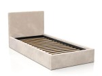 Kárpitozott gyerekágy 90x200 as konténerrel és kerettel, bézs színű Velvet Kids Line 4
