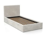 Kárpitozott gyerekágy 90x200 as konténerrel és kerettel, szürke színű Velvet Kids Line 4