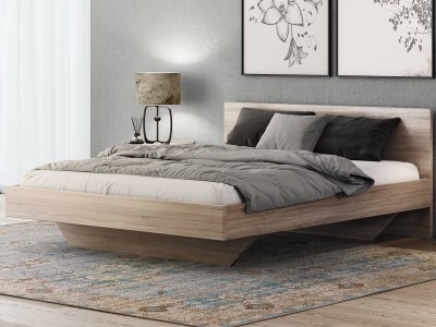 Levitációs ágy bútorlapból 180x200 DM2 tölgy sonoma