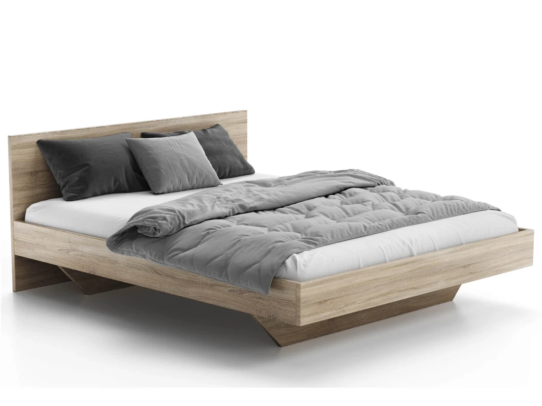 Levitációs ágy bútorlapból 180x200 DM2 tölgy sonoma