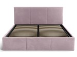Kárpitozott ágy tárolóhellyel TOP line 7 140x200 Rózsaszín Velvet