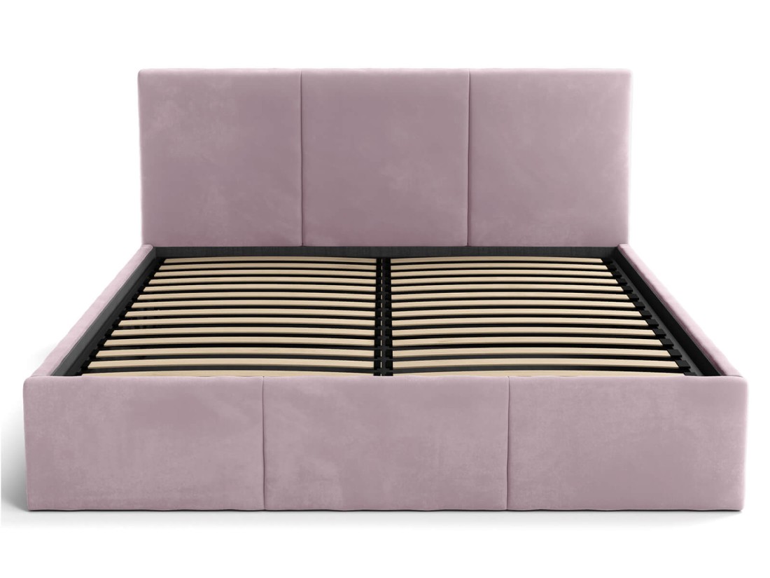 Kárpitozott ágy tárolóhellyel TOP line 7 120x200 Rózsaszín Velvet