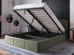 Kárpitozott ágy tárolóhellyel TOP line 7 140x200 Olíva Velvet