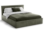Kárpitozott ágy tárolóhellyel TOP line 7 140x200 Olíva Velvet