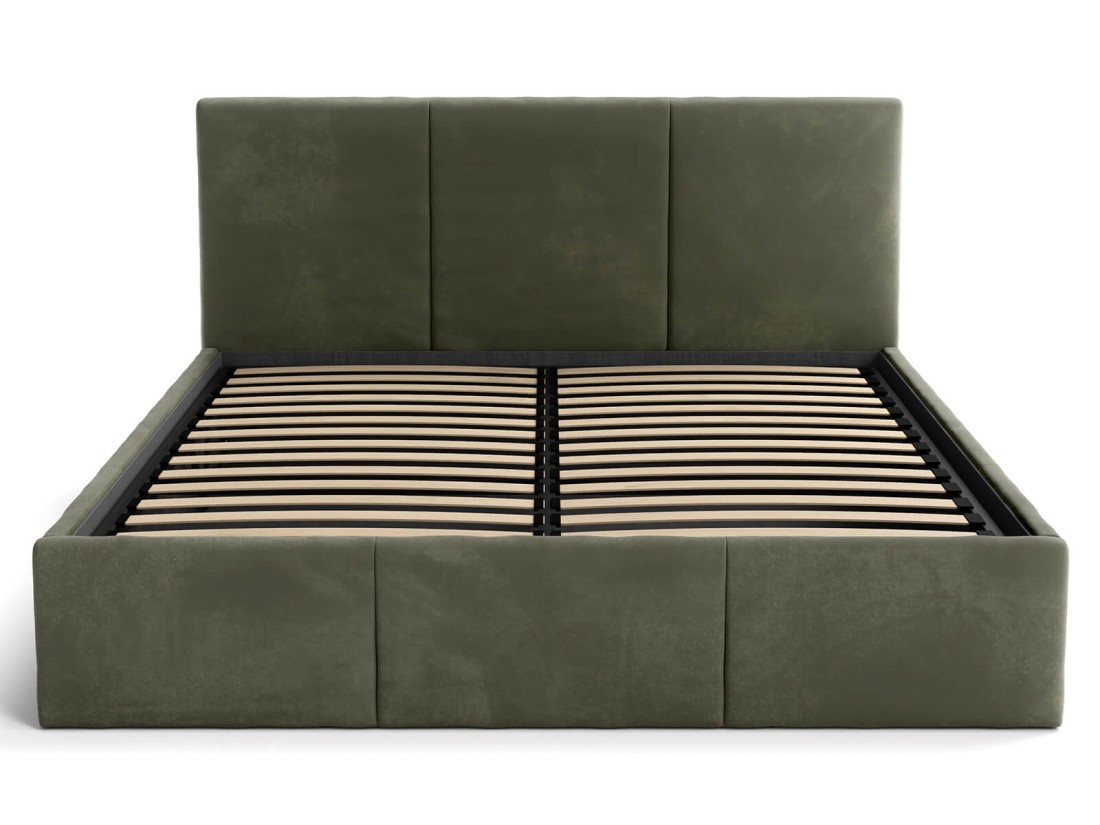 Kárpitozott ágy tárolóhellyel TOP line 7 140x200 Olíva Velvet