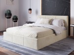 Kárpitozott ágy tárolóhellyel TOP line 7 180x200 cm Bézs Velvet