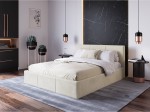 Kárpitozott ágy tárolóhellyel TOP line 7 180x200 cm Bézs Velvet