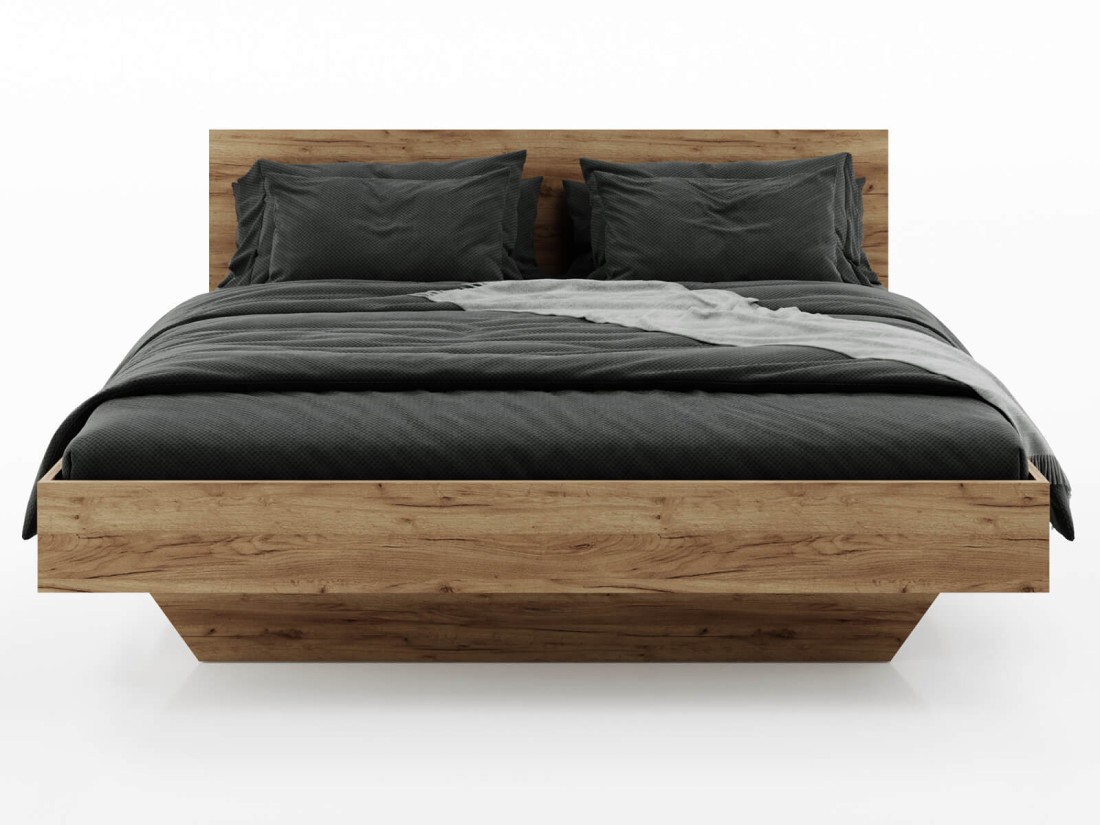 Levitációs ágy bútorlapból 180x200 DM2 tölgy craft