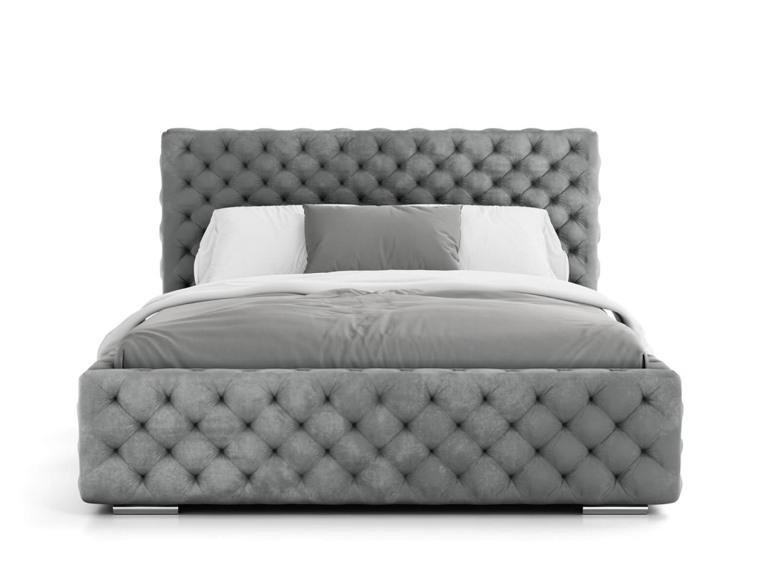 Kárpitozott ágy 180x200 tárolóhellyel PRO line 15 Velvet Grafit