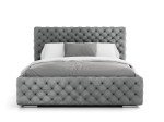 Kárpitozott ágy 180x200 tárolóhellyel PRO line 15 Velvet Grafit
