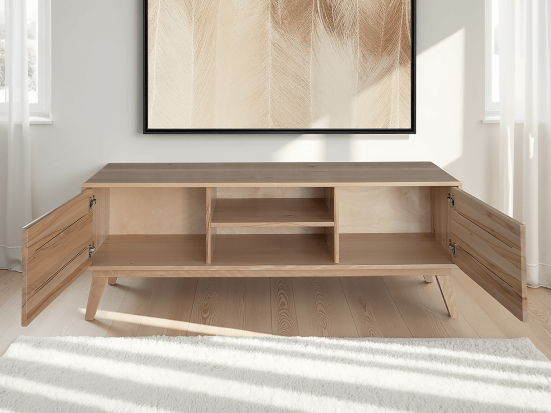 TV szekrény bükkfá Beskid, szélesség 155 cm, Rusztikus tölgy