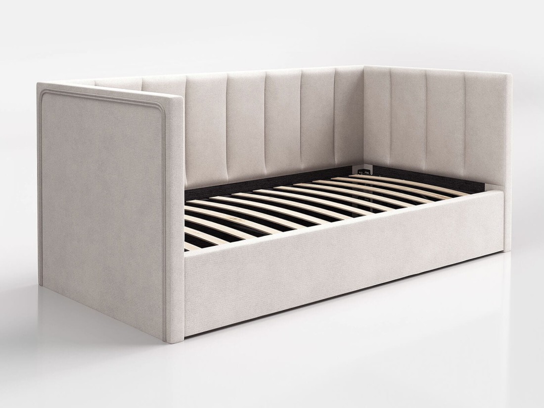 Kárpitozott kanapéágy 90x200 as konténerrel és kerettel Soro21 Urus