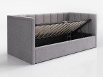 Kárpitozott kanapéágy 90x200 as konténerrel és kerettel Soro90 Urus