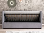 Kárpitozott kanapéágy 90x200 as konténerrel és kerettel Soro90 Urus