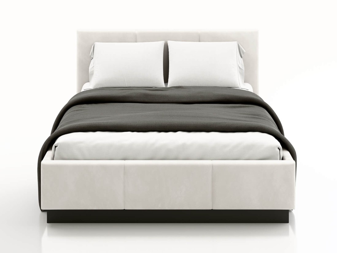 Kárpitozott ágy levitációs, tárolóhellyel TOP line 8 160x200 Szürke Velvet