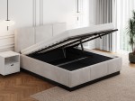 Kárpitozott ágy levitációs, tárolóhellyel TOP line 8 180x200 Szürke Velvet