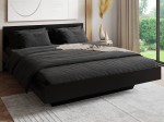 Levitációs ágy bútorlapból 160x200 DM2 Fekete