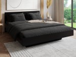 Levitációs ágy bútorlapból 160x200 DM2 Fekete