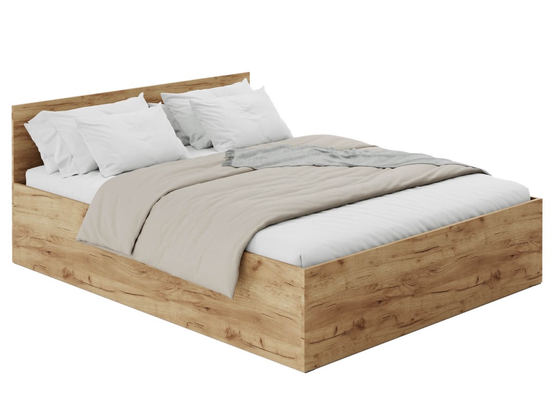 Ágy 160x200 DM1 tölgy craft
