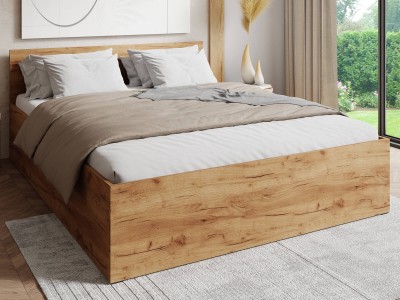 Ágy 120x200 DM1 tölgy craft
