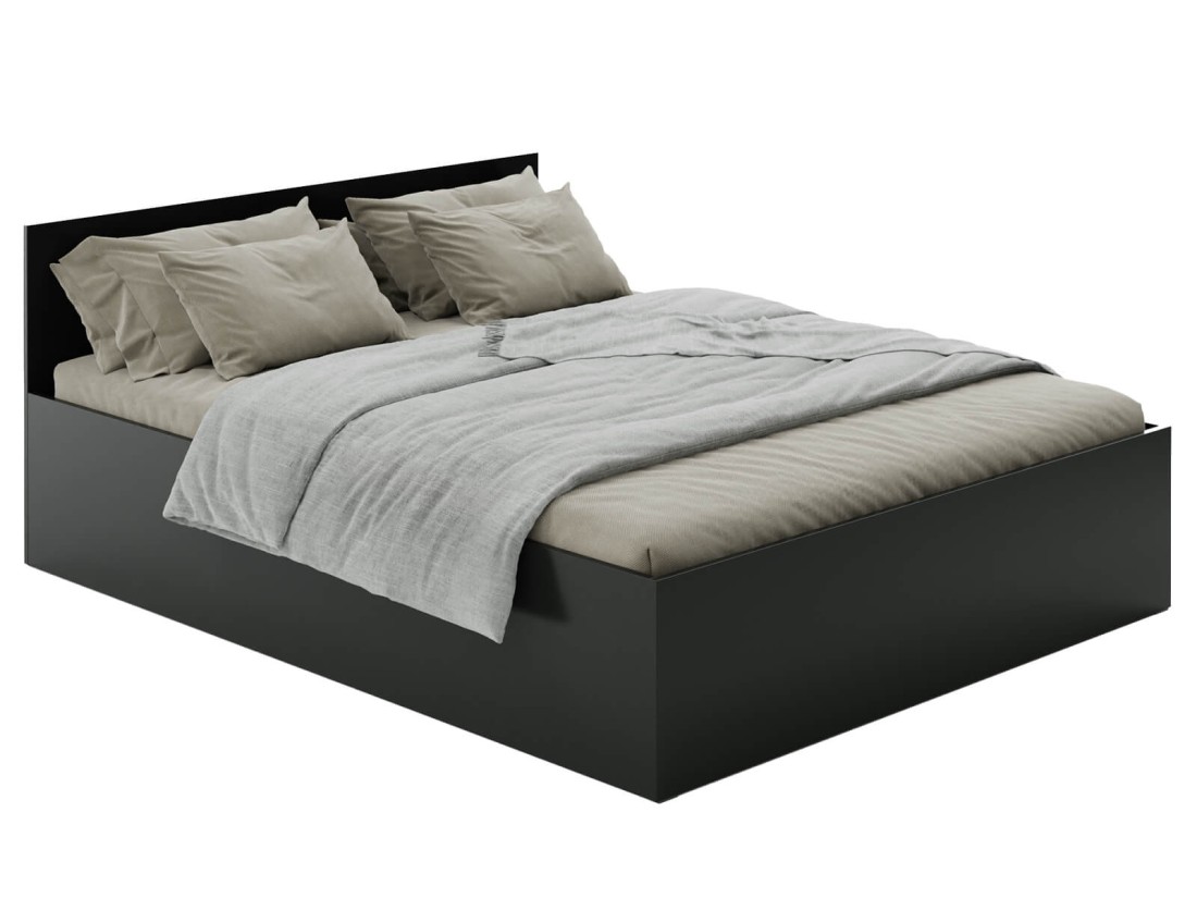 Ágy 160x200 DM1 fekete