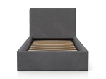 Kárpitozott gyerekágy 90x200 as konténerrel és kerettel, grafit színű Velvet Kids Line 4