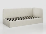Kárpitozott egyszemélyes kanapé 90x200, konténerrel és vázzal, Bluvel 22 Bézs Leo