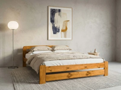 Fenyő ágy 120x200 Sasa tölgy