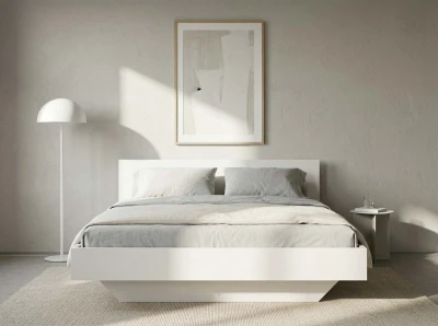 Levitációs ágy bútorlapból 120x200 DM2 fehér