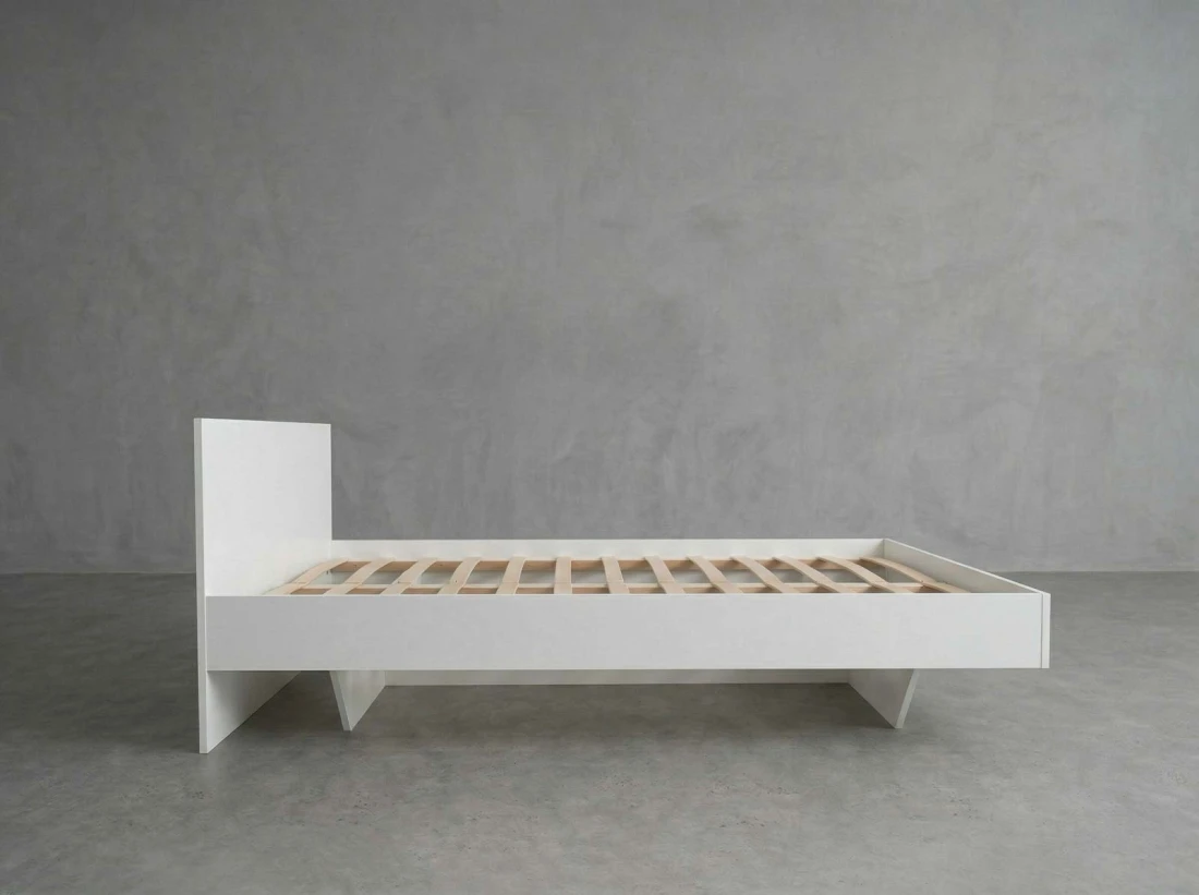 Levitációs ágy bútorlapból 180x200 DM2 fehér