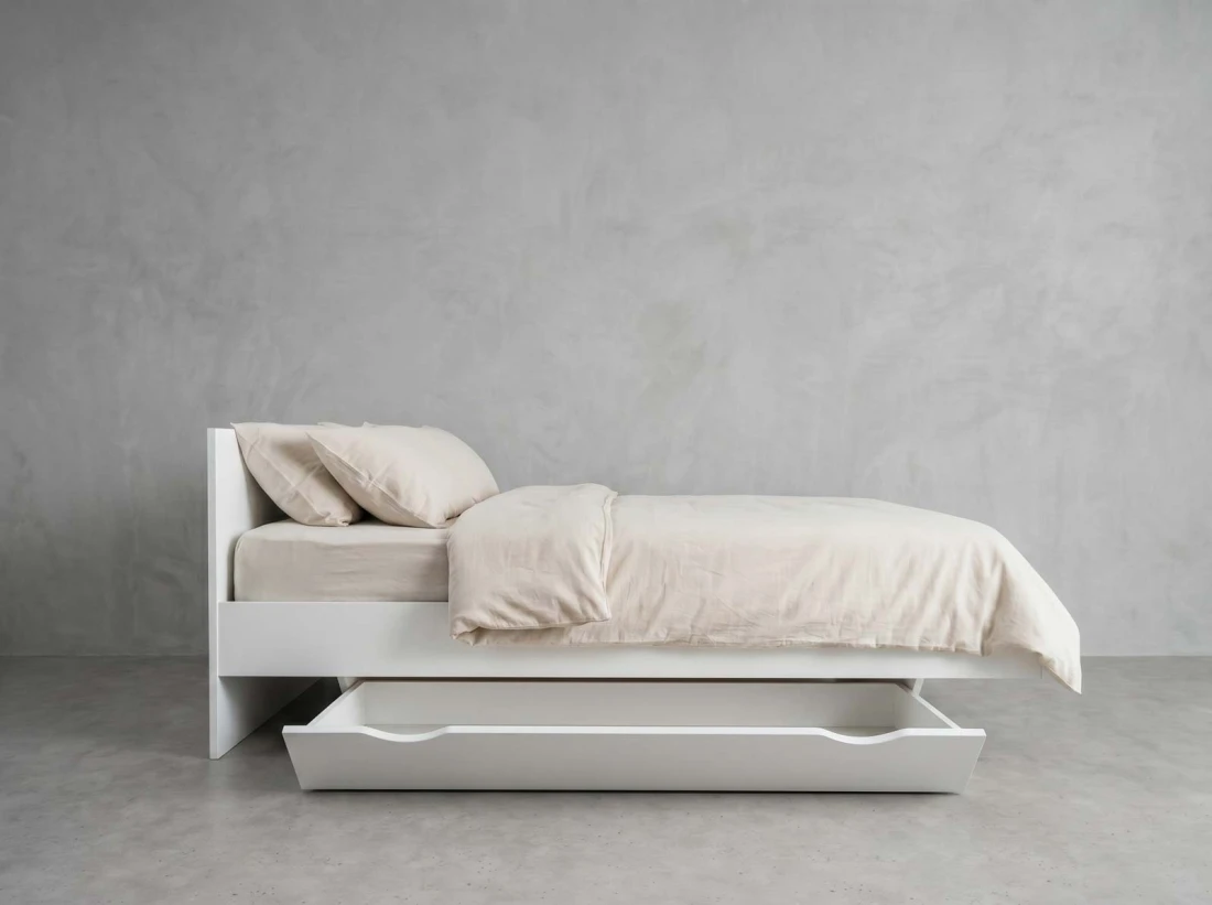 Levitációs ágy bútorlapból 180x200 DM2 fehér