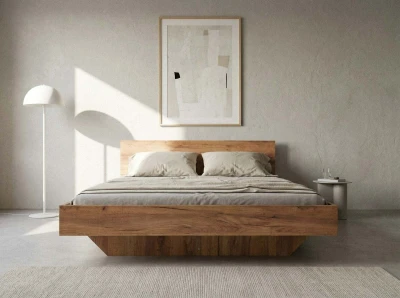 Levitációs ágy bútorlapból 140x200 DM2 tölgy craft