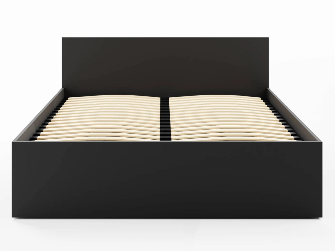Ágy 120x200 emelhető fémkerettel és tárolórekesszel DM1 fekete