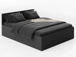Ágy 140x200 emelhető fémkerettel és tárolórekesszel DM1 fekete