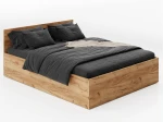 Ágy 160x200 emelhető fémkerettel és tárolórekesszel DM1 tölgy craft