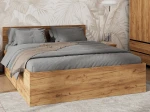 Ágy 160x200 emelhető fémkerettel és tárolórekesszel DM1 tölgy craft