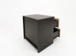 Éjjeliszekrény 2S 40x40 Fabio fekete + tölgy craft