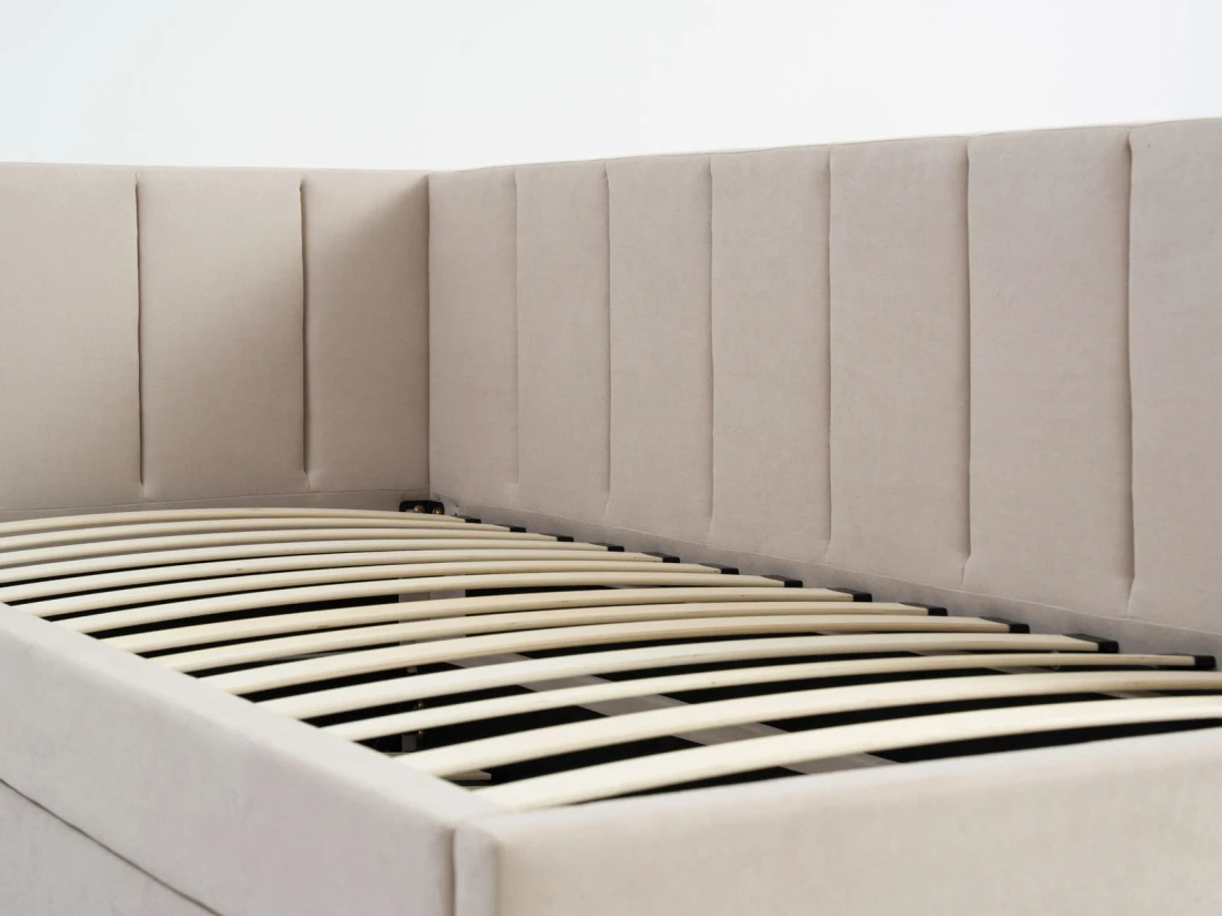 Kárpitozott kihúzható kétszemélyes kanapéágy 90x200 cm Dan Soro 21