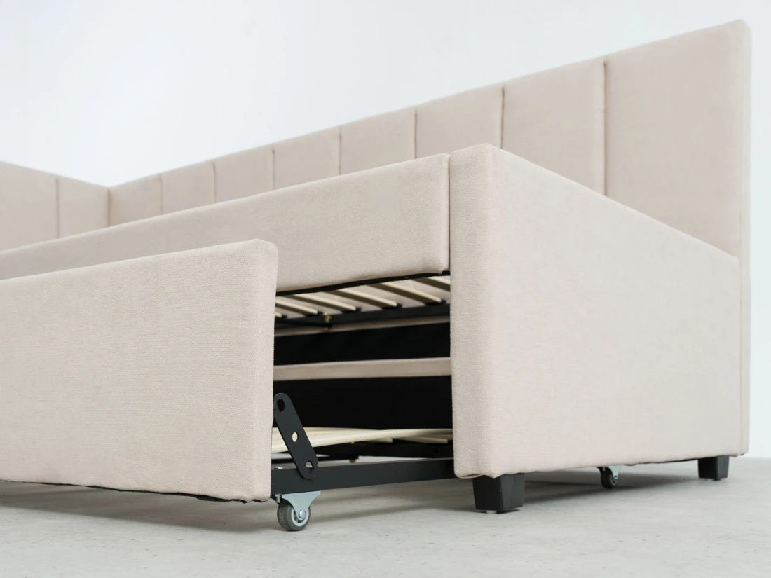 Kárpitozott kihúzható kétszemélyes kanapéágy 90x200 cm Dan Soro 21