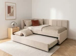 Kárpitozott kihúzható kétszemélyes kanapéágy 90x200 cm Dan Soro 21