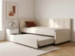 Kárpitozott kihúzható kétszemélyes kanapéágy 90x200 cm Dan Bluvel 22